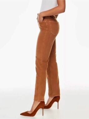 Denim Forum Joni High Rise Loose Straight Leg Corduroy Pants Size 26